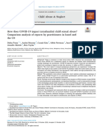 How Does COVID-19 Impact Intrafamilial Child Sexual Abuse? Comparison Analysis of Reports by Practitioners in Israel and The US