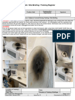 K2-F-HSE-011 - Toolbox Talk - Site Briefing - Burnt Microwave