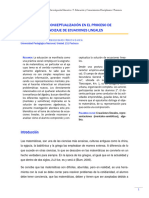 Omprensión Y Conceptualización en El Proceso de Enseñanza Aprendizaje de Ecuaciones Lineales