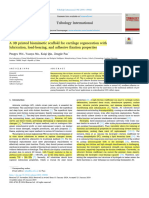 A 3D Printed Biomimetic Scaffold For Cartilage Regeneration With