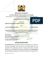 Ruling SC Applic. No. E041 of 2023 DPP V Julius Kitsao Manyeso