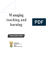 Managing Teaching and Learning