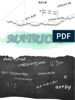 Trabajo de Matrices INFORME TERMINADO