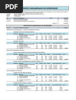 Presupuesto Desagregado de Supervision