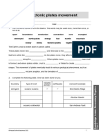 Chapter 12 Plate Tectonics Worksheets