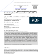 Information Security Culture Concept Towards Information Security Compliance: A Comparison Between IT and Non-IT Professionals