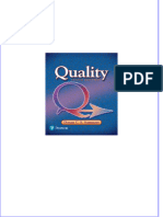 Immediate Download (Solution Manual) Quality 6th Edition by Donna C. S. Summers All Chapters