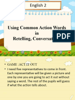 Using Common Action Words in