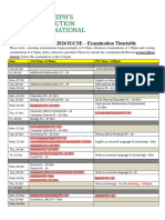 IGCSE Nov 2024 Exam Timetable May 23