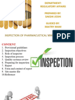 Inspection of Pharmaceutical Company