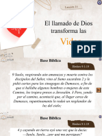 Lección 14 El Llamado de Dios Transforma Las Vidas