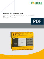 ISOMETER® Iso685 - B: Insulation Monitoring Device For Unearthed AC, AC/DC and DC Systems (IT Systems)