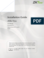 Zkbio Time Installation Guide 20220524