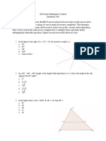 2016 State Geometry Exam 3 Final 1