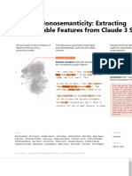 Scaling Monosemanticity - Extracting Interpretable Features From Claude 3 Sonnet