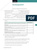 Worksheet 4.8 Introducing Limited Companies