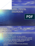 Organic Mental Disorders