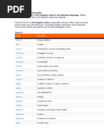 All Irregular Spanish Verbs