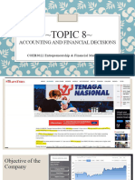 Topic 5 - Accounting and Financial Decisions Making