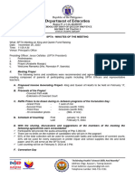 SPTA-Minutes of The Meeting