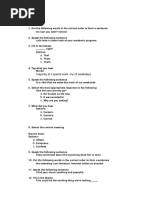 Test Questions