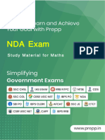 Nda Ex: Study Materialformaths