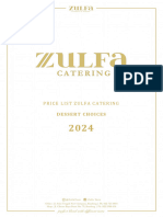 Zulfa - Dessert Wedding Pricelist 2024