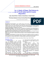 Dermatoglyphics A Study of Finger Tip Pa