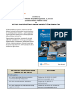 Electric Vehicles: A Systems Approach, 1e,: ASE Light Duty Hybrid/Electric Vehicle Specialist (L3) Certification Test