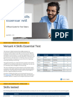 Official Test Guide Versant 4 Skills Essential