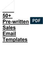 50+ Sales Email Templates