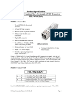 Finisa Ftlf8524e2xny 4g Fibre Channel 4gfc 150m 2x7 Pin SFF Optical Transceiver Product Spec Revh