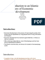 An Introduction To An Islamic Theory of Economic Development