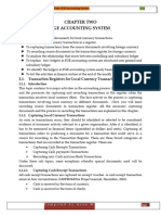 Chapter Two Fge Accounting System: 2.1. Transaction Registers For Local Currency Transactions