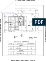 Planta Baixa e Quadro de Aberturas