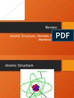 Review (Atomic Structure, PT, Nomenclature