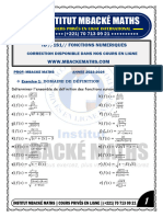 TD 1S1 Fonctions Numeriques