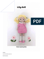 Lily Doll Crochet Pattern Yellow Hair