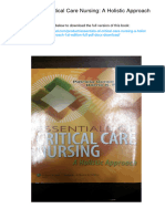 Essentials of Critical Care Nursing: A Holistic Approach. 1st Edition. ISBN 1609136934, 978-1609136932