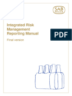 SABMiller Integrated Risk Management Reporting Manual