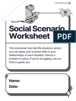 Social Scenario Worksheet