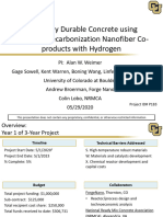 Extremely Durable Concrete Using Methane Decarbonization Nanofiber Coproducts With H2 - CU Boulder