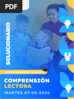 07 - 05 I Grupo Docente Perú I Solucionario - Comprensión Lectora