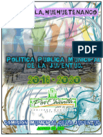 Política Pública de La Juventud Chiantla - 2016 - 2020