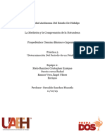 Reporte de Experimento Determinación Del Periodo de Un Péndulo Equipo 2