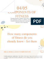 Lesson 4 & 5 Components of Fitness