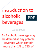 Introduction To Alcoholic Beverages