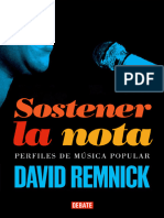 David Remnick. Sostener La Nota