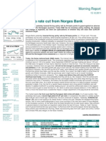 50 Bps Rate Cut From Norges Bank: Morning Report