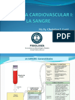 Clase N°8 - FISIOLOGÍA CARDIOVASCULAR I - SANGRE